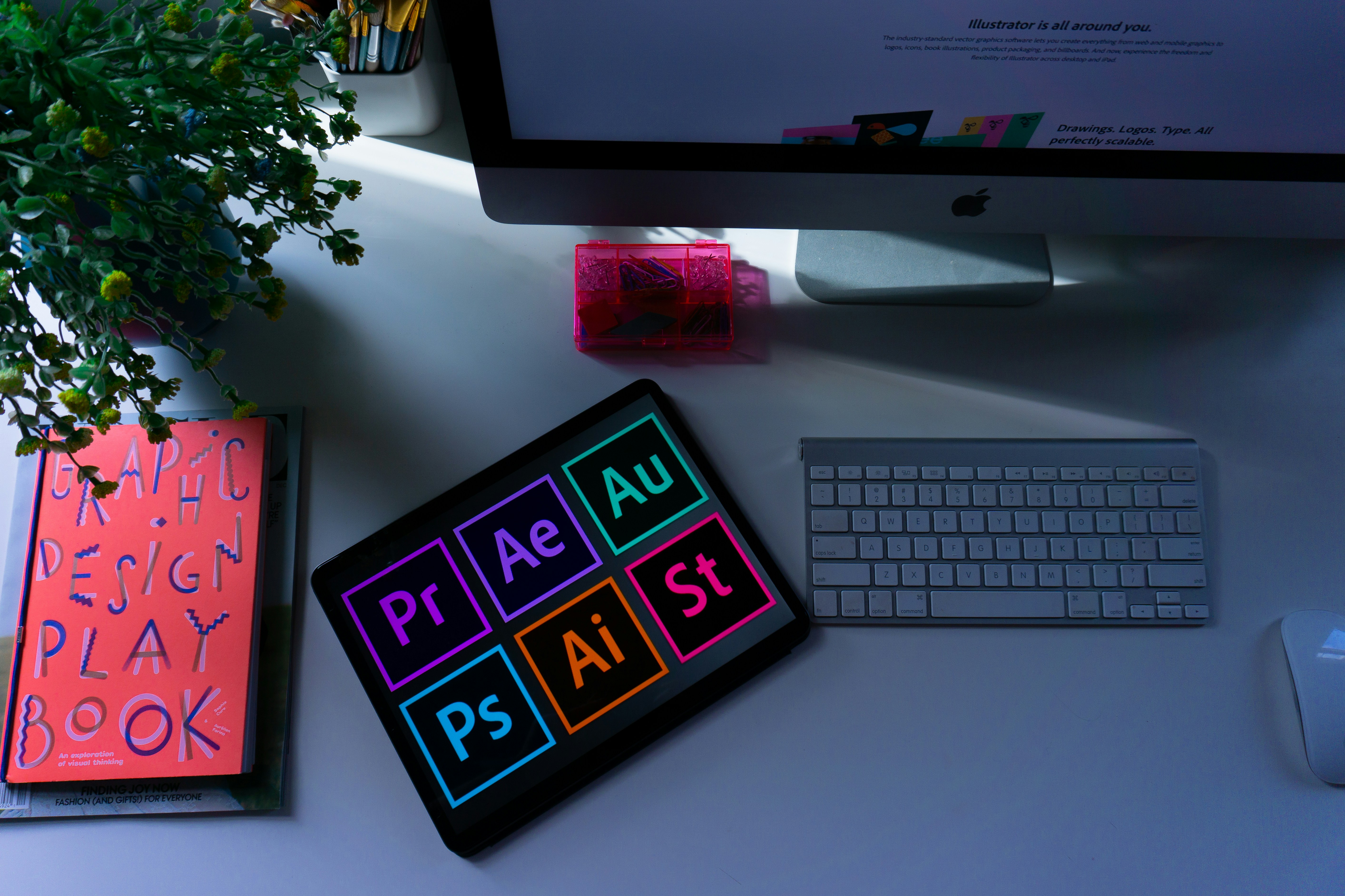 Graphic design and branding visuals
